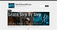 Desktop Screenshot of howtorecord101.com